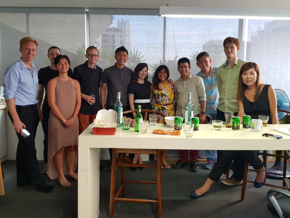 Happiness at Work. Eliza Goh with IEN Consultants, group photo